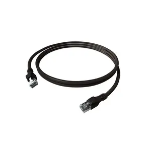 Сетевой кабель EASYLAN Cat6a S/FTP (S‑STP) 7.5 м черный, RJ‑45–RJ‑45
