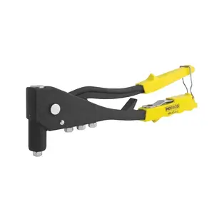 Riveter MODECO MN-40-010 cast side rivet gun 260 mm with 4 interchangeable nozzles
