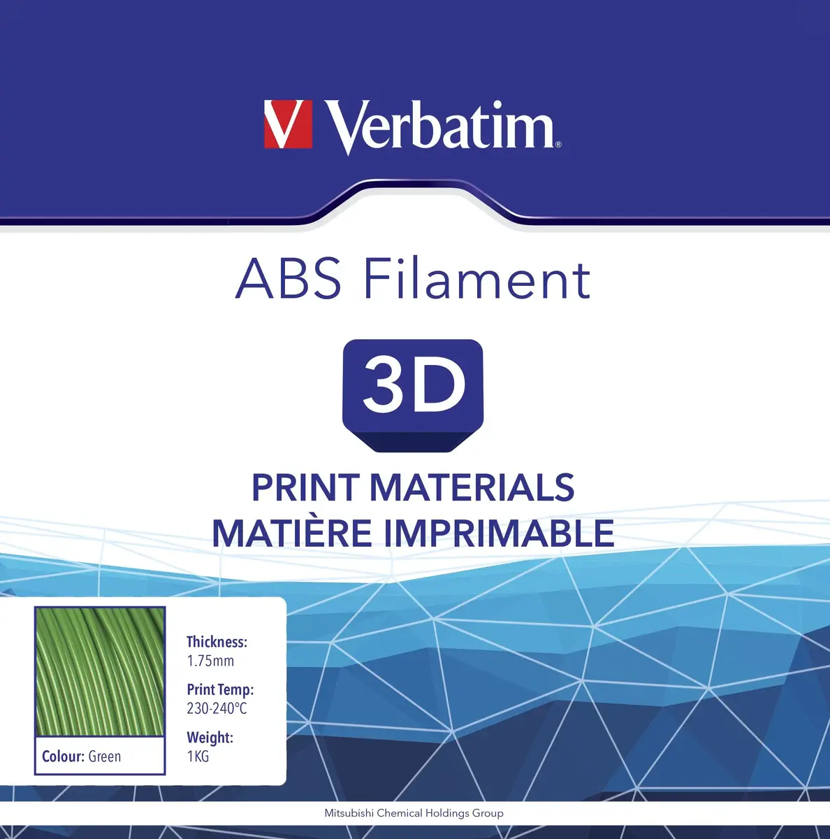 MEGA Verbatim ABS filaments 1,75 mm 1 kg Photo 3