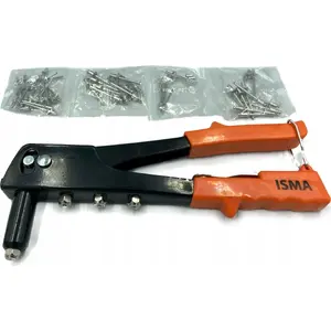 Hand Riveter Isma 240 mm with Rivets IS-48105-19