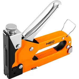 Upholstery Stapler NEO tools 16-031 3-in-1, steel, staples G/L/E, 4–14 mm