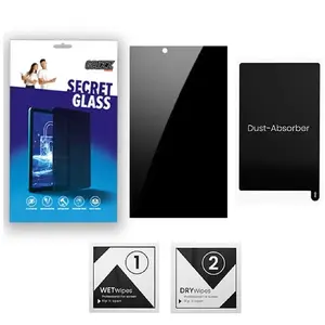 Privacy matte tempered glass screen protector GrizzGlass SecretGlass for Samsung Galaxy Tab S10 FE