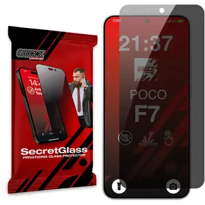 Matēta privātuma aizsargstikla GrizzGlass SecretGlass priekš Xiaomi POCO F7 5G