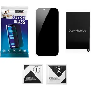 Privacy matte tempered glass screen protector GrizzGlass SecretGlass for Samsung Galaxy Tab S10 FE+ Plus