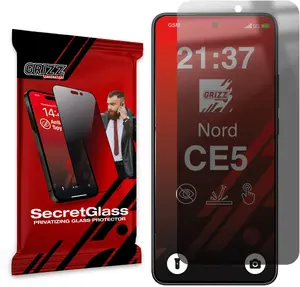 Матовое приватное защитное стекло GrizzGlass SecretGlass для OnePlus Nord CE5