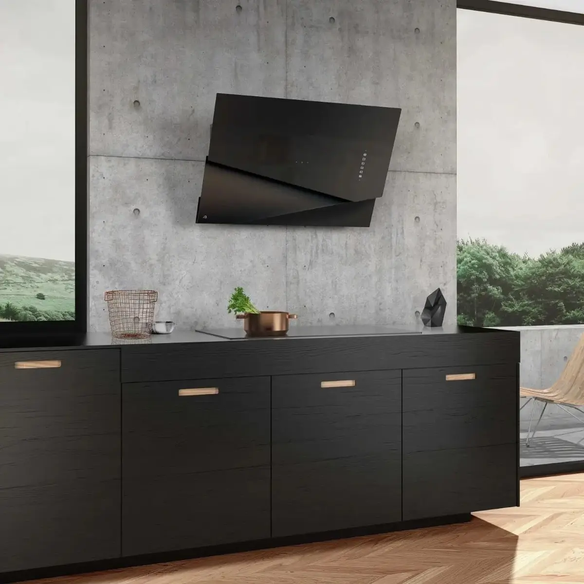 Вытяжка Ciarko Design Trio чёрная Photo 3