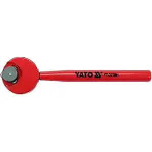 Glass cutter YATO YT-37391 — roller cutter, metal handle, red handle color