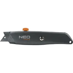 Utility knife NEO tools 63-702 — handheld cutting tool, weight 114 g, 1 pc