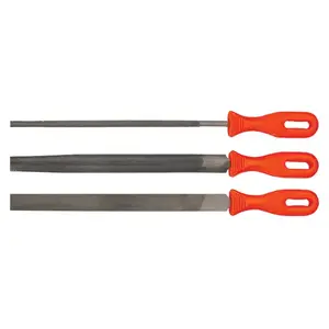 Metal files set Top Tools 06A430 — 3 pieces, for metalworking and deburring