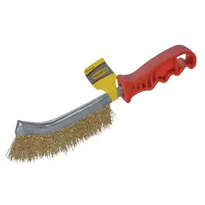 Wire Brush MODECO MN-69-002 with Copper-Plated Steel Wire