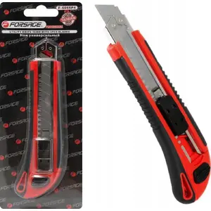Utility Knife Forsage F-5055P4 — Wallpaper Knife with 18 mm Snap-Off Blade