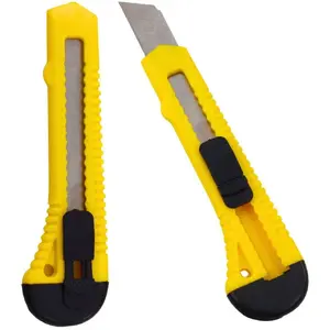 Utility Segment Knife Lean 20 mm yellow blade — for cardboard and paper cutting