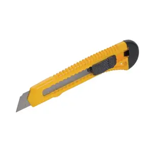 Utility Knife with Replaceable Snap-Off Blade MODECO MN-63-018, 18 mm, 12 Blades