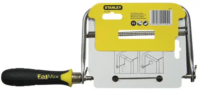 Coping saw STANLEY 0-15-061, steel handle, 16 cm blade Photo 7
