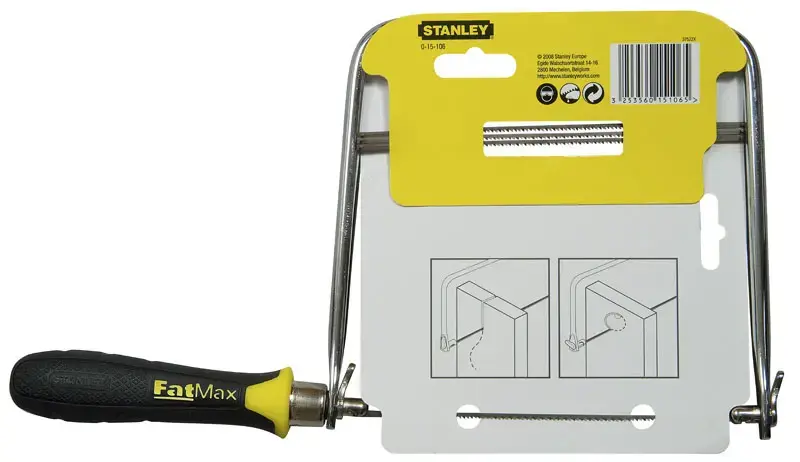 Coping saw STANLEY 0-15-061, steel handle, 16 cm blade Photo 11
