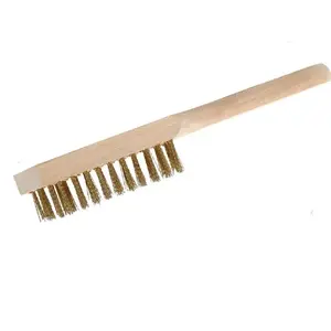 Rokas tērauda suka Polska 4-rindu ar koka rokturi (modelis 32034)