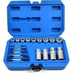 Screw and Stud Extractor Set GEKO G30035 — 17 pieces
