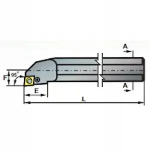 Pafana cutting tool holder S25T PCLNR-12K — external turning tool holder, right-hand, indexable insert clamping