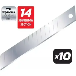 Replacement Cutter Blades Dedra M9041 — 18 mm, 14 Segments, Pack of 10