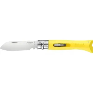 Складной нож Opinel DIY, жёлтая рукоять, модель 002138, универсальный складной нож