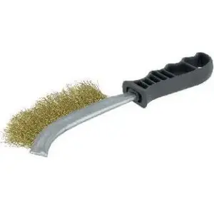 Wire Hand Brush Abraboro AB41996457 — 1-row plastic-backed wire brush