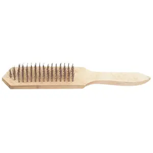 Wire brush Top Tools 14A605 five-row steel bristles, manual cleaning and rust removal