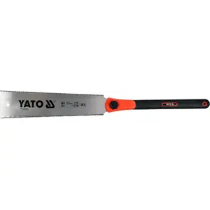 Japanese hand saw YATO YT-31310 — stainless steel blade 32 cm, TPR/ABS handle, 660 mm overall