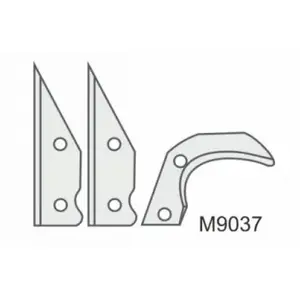 Replacement blades for safety knife Dedra M9037, pack of 3