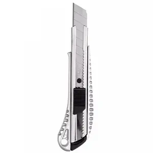 Utility knife Deli EDL4255, snap-off blade, 155 mm length, silver
