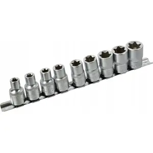 Набор насадок GEKO PROFI G10160 — 10 шт., 1/2" привод, Torx T10–T24