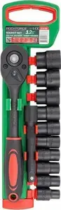 Набор торцевых головок Rockforce 12 шт, привод 1/2", размеры 10–24 мм, модель RF-012-5K
