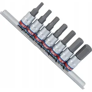 Hex L-key Set King Tony 1/4" drive adapters 7 pcs (H1/8" - H3/8")