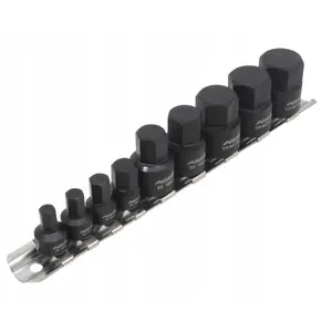 Socket Wrench Set Asta A-1M9HEX — Metric Hex Sockets 1/4" & 3/8" Drive