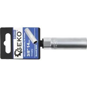 Spark Plug Socket 3/8" GEKO G13501 14 mm 12-point for Renault and BMW