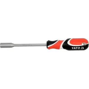 Socket wrench YATO YT-1544, 1 pc, stainless steel, black/orange, shank length 12.5 cm