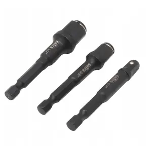 Bit and Socket Adapter Set GEKO S-3SD21 — adapters for 1/4", 3/8" and 1/2" drives