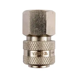 Air fitting connector YATO YT-2395, female 1/2" thread, nickel-plated steel, 44 mm