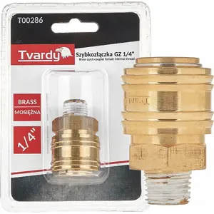 Brass Quick Connector Tvardy G 1/4" Female – GZ 1/4" (pack options 1/10/100)