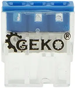 Elektriskā ātrsavienojuma spaili GEKO 3x0,5–2,5 mm² (iepak. 10, kopā 5000 gab.)