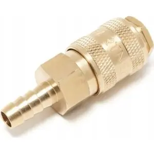 Pneumatic Quick Coupling with Check Valve 10 mm Brass – PARTNER PA-BSE1-4SH