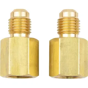 Adapter testo 0554 3113 for refrigerant hoses — 1/4" to 5/16" SAE and 7/16" to 1/2" UNF