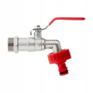 Tap set GEKO with 3/4" inlet and 1" male threaded outlet plus quick-connect nipple (model 50)