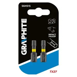 Screwdriver bit GRAPHITE 56H515, 1/4" drive, Torx Plus TX27, 25 mm length