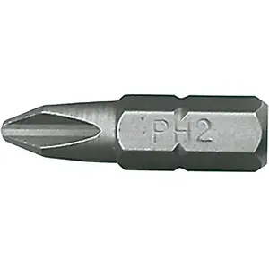 Screwdriver bits Topex PH2 x 25 mm, set of 10 pieces, model 39D314