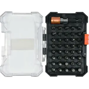 Screwdriver bit set TOYA 66301 — 41 pieces, 1/4" drive