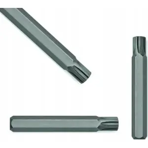 Screwdriver Bit Forsage Ribe 6-point M9 x 75 mm L, 10 mm