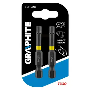 Screwdriver bit GRAPHITE 56H528 — 1/4" drive, Torx Plus TX30, 50 mm length