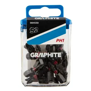 Screwdriver bit GRAPHITE 56H530, 1/4" drive, Phillips PH1, 25 mm length