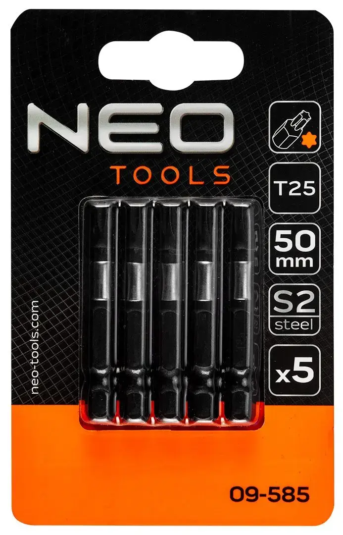 Screwdriver bit NEO tools 09-585 T25 50 mm Photo 4