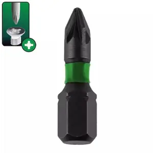 Screwdriver bits Dedra 18A51PZ30-02, Pozidriv tips, 2 pcs, 25 mm length